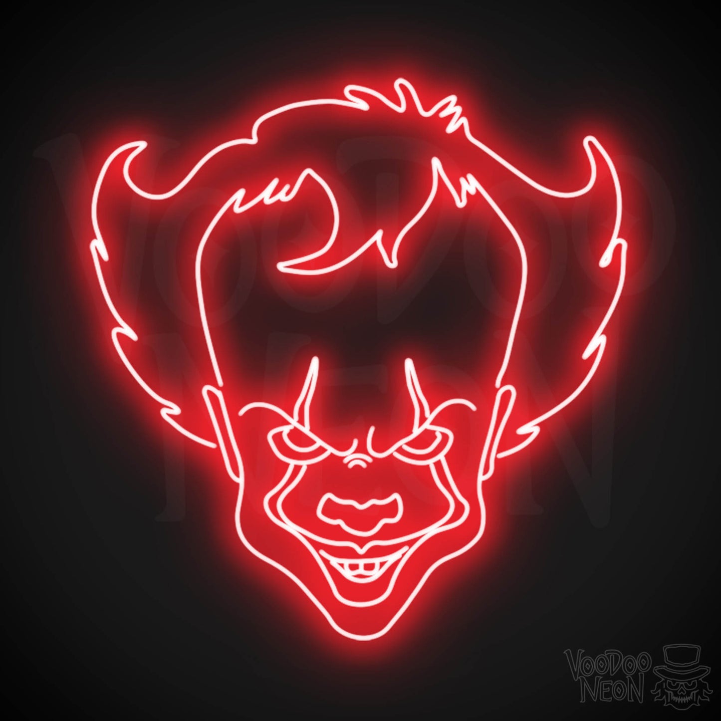 Pennywise Neon Sign - Neon Pennywise Sign - Color Red