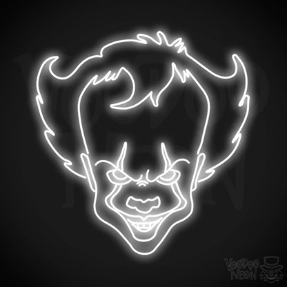 Pennywise Neon Sign - Neon Pennywise Sign - Color White
