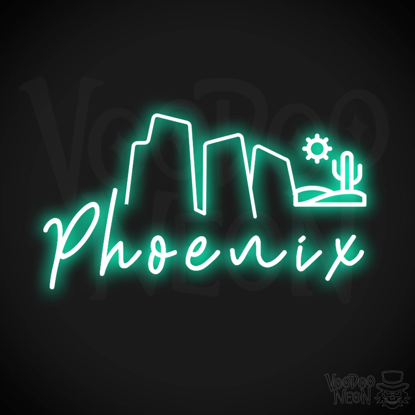 Phoenix Neon Sign - Neon Phoenix Sign - LED Signs - Wall Art - Color Light Green