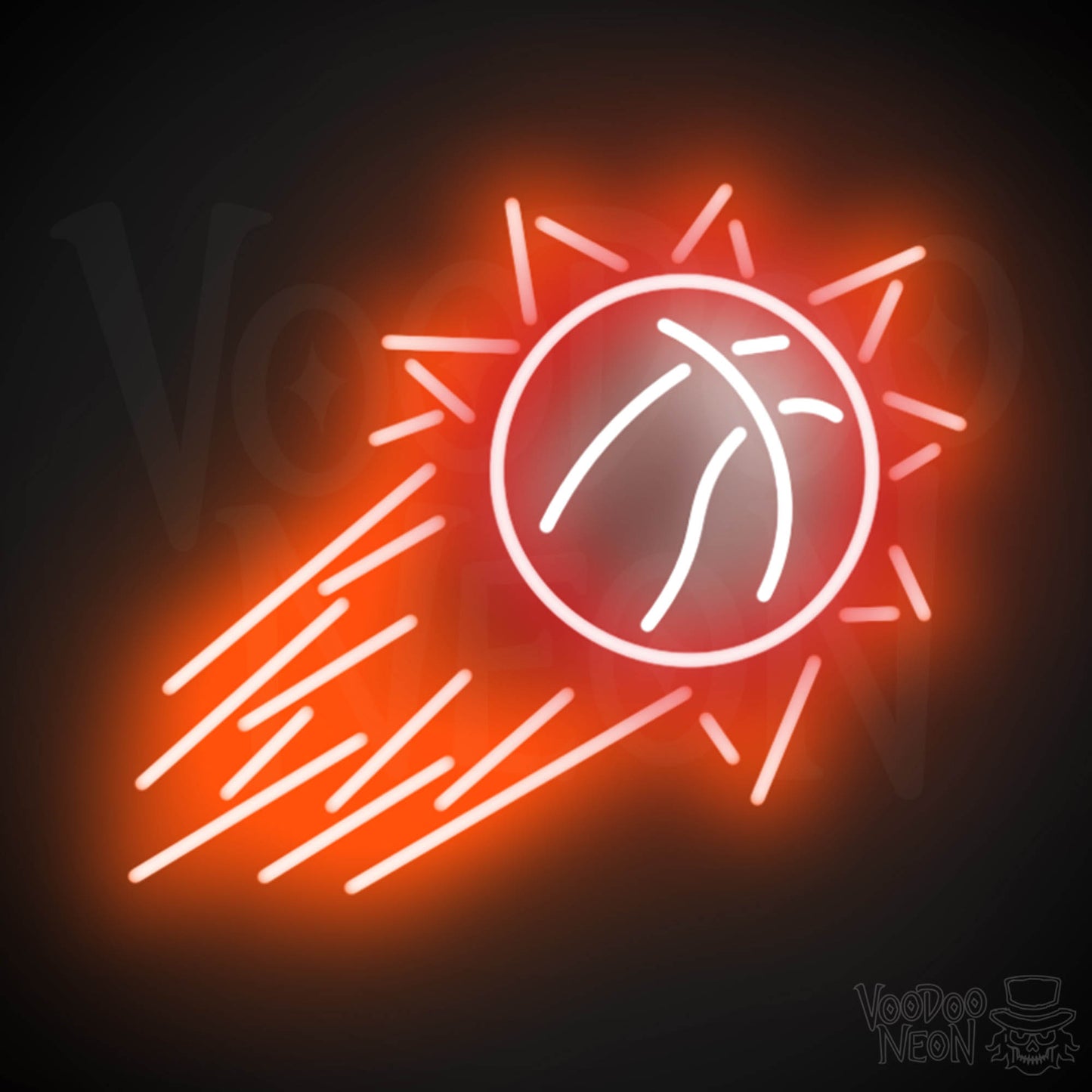 Phoenix Suns Neon Sign - Phoenix Suns Sign - Neon Suns Logo Wall Art - Color Multi-Color