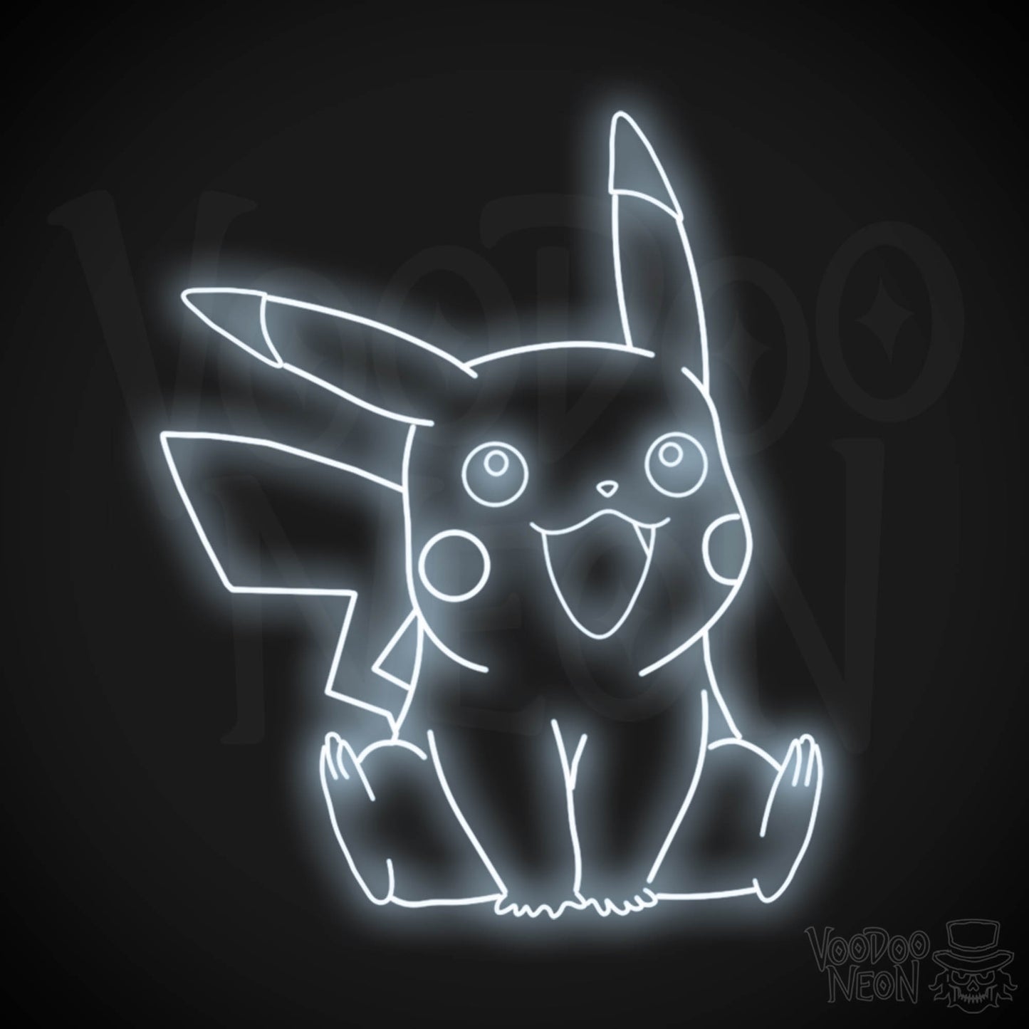 Pikachu Neon Sign - Pikachu Art - Pikachu Neon Wall Art - LED Sign - Color Cool White