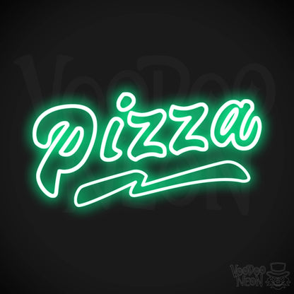 Pizza 2 LED Neon - Green