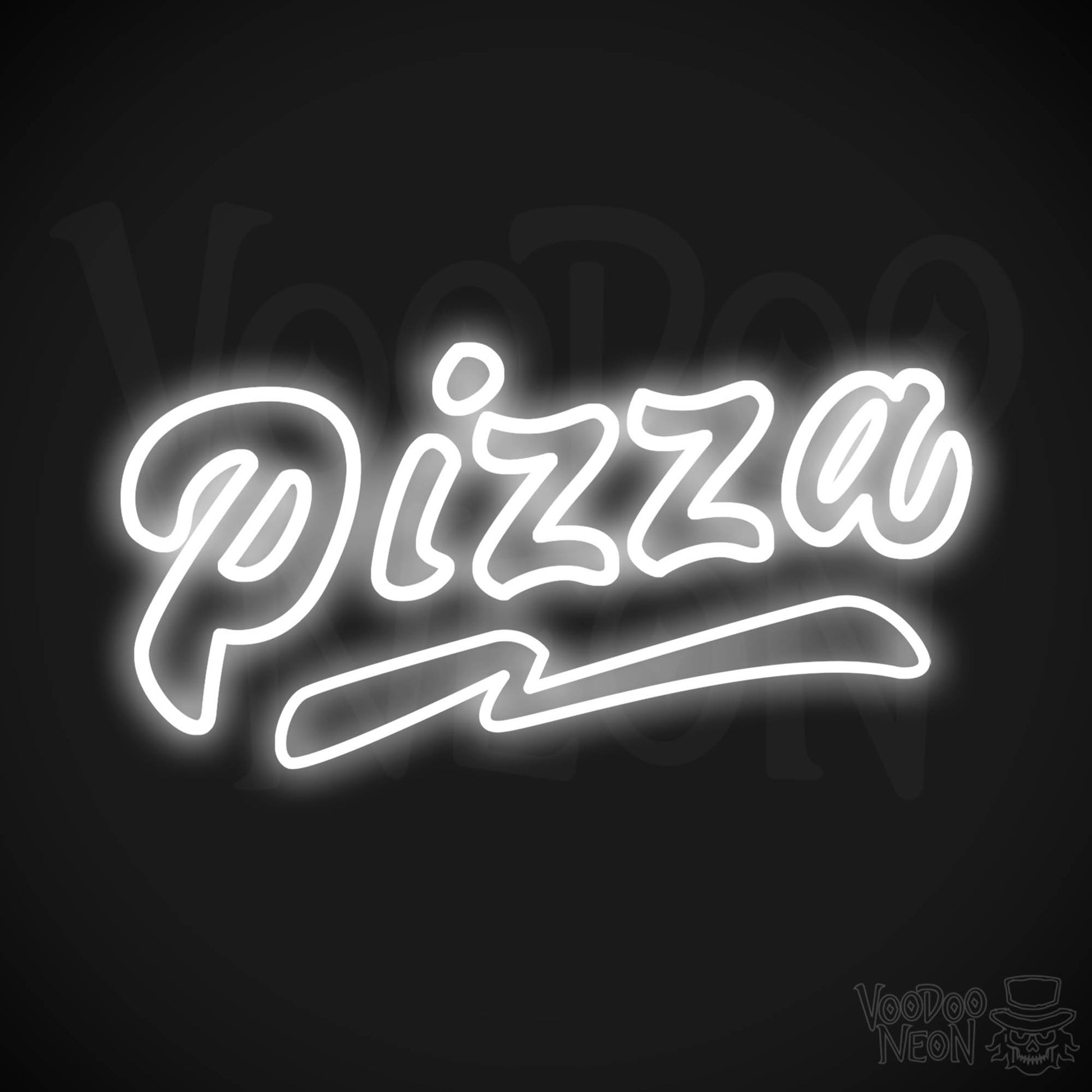 Pizza 2 LED Neon - White