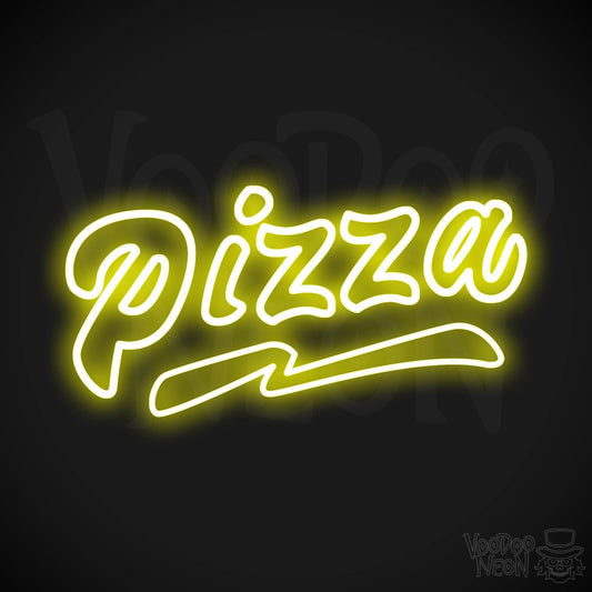 Pizza 2 LED Neon - Yellow