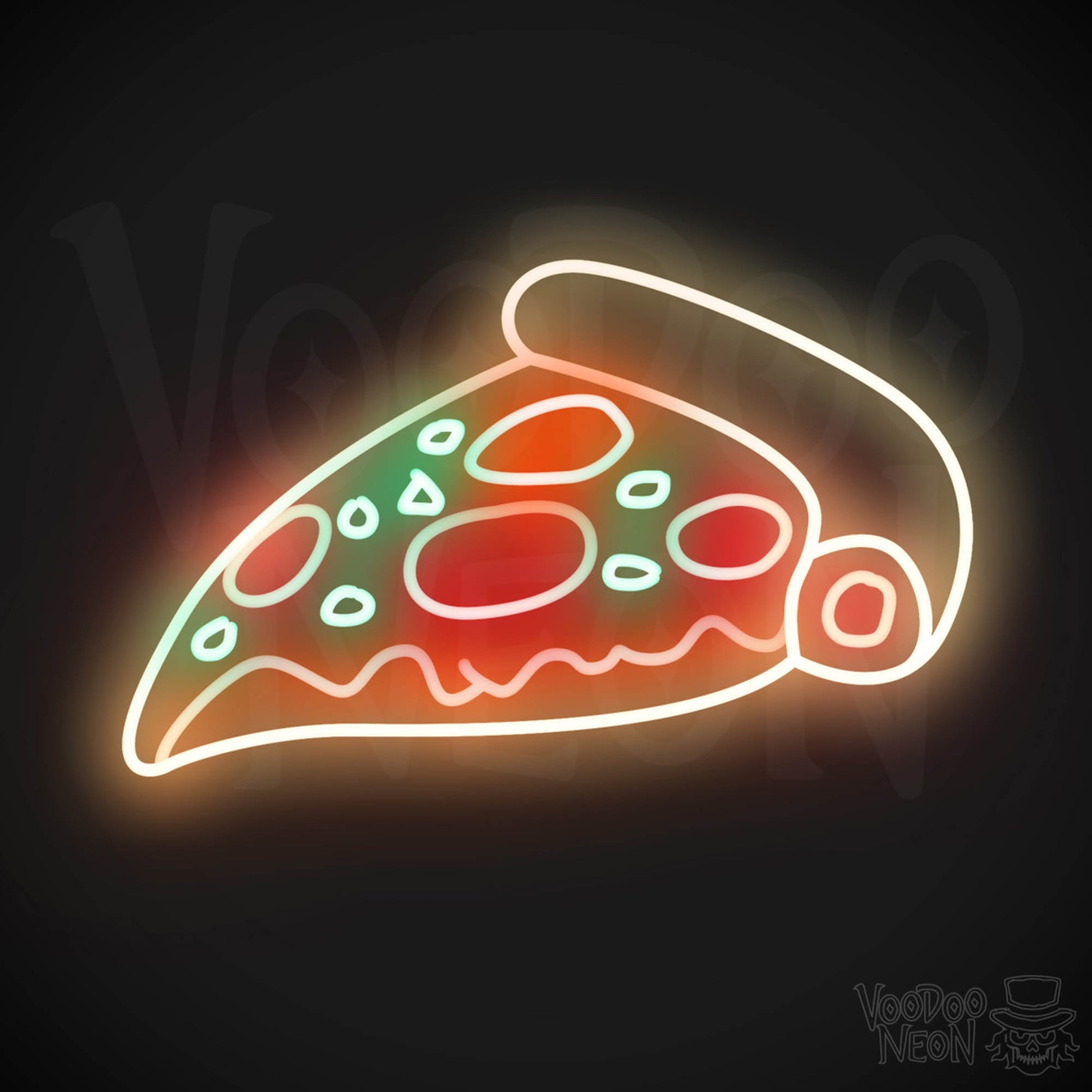 Pizza 3 LED Neon - Multi-Color