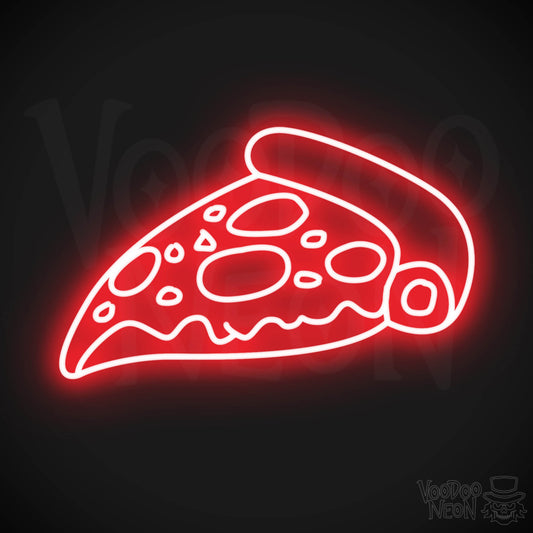 Pizza 3 LED Neon - Red