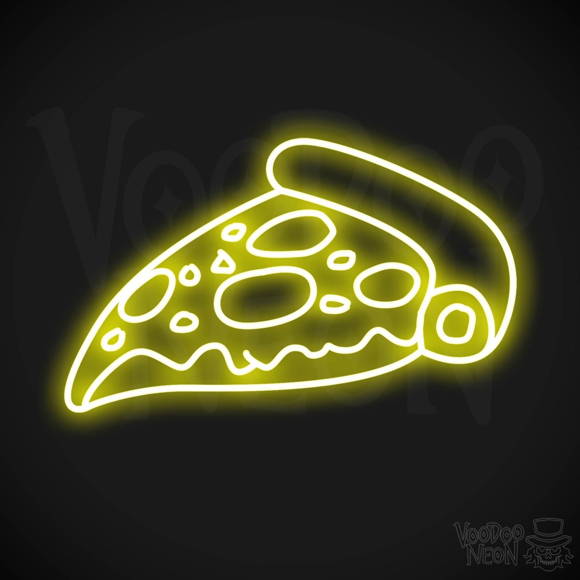 Pizza 3 LED Neon - Yellow
