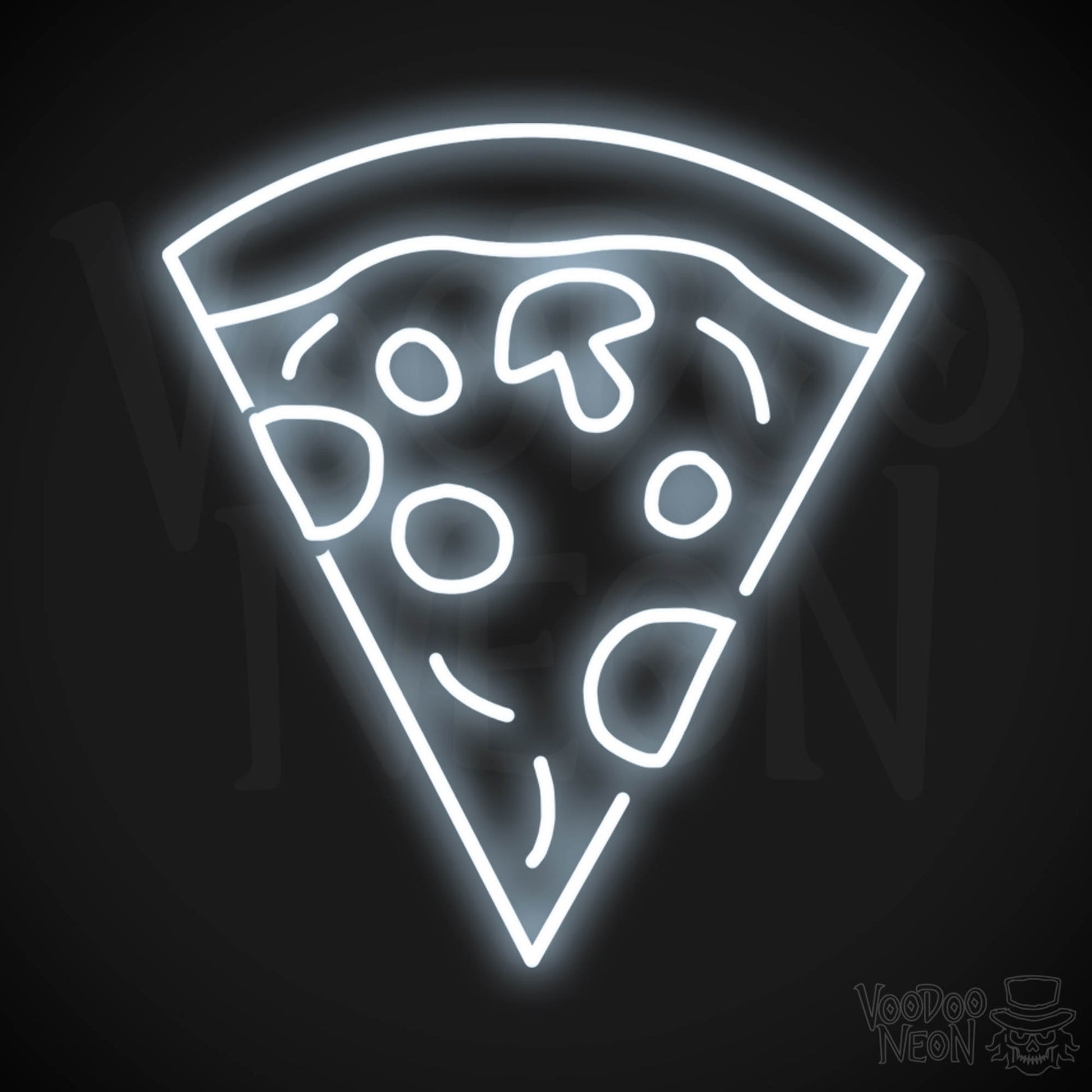 Pizza 4 LED Neon - Cool White