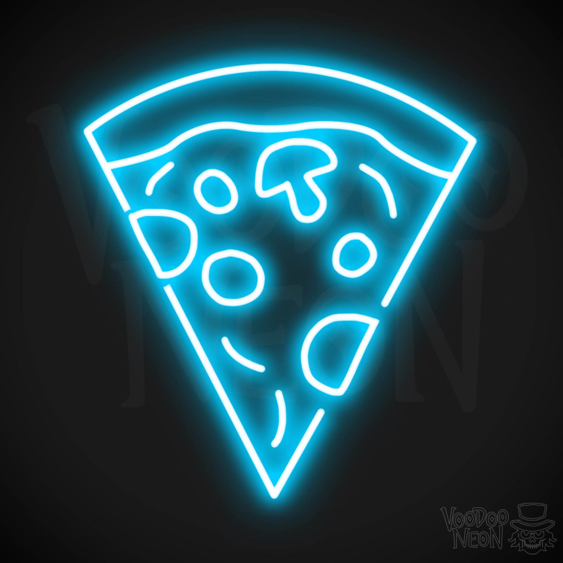 Pizza 4 LED Neon - Dark Blue