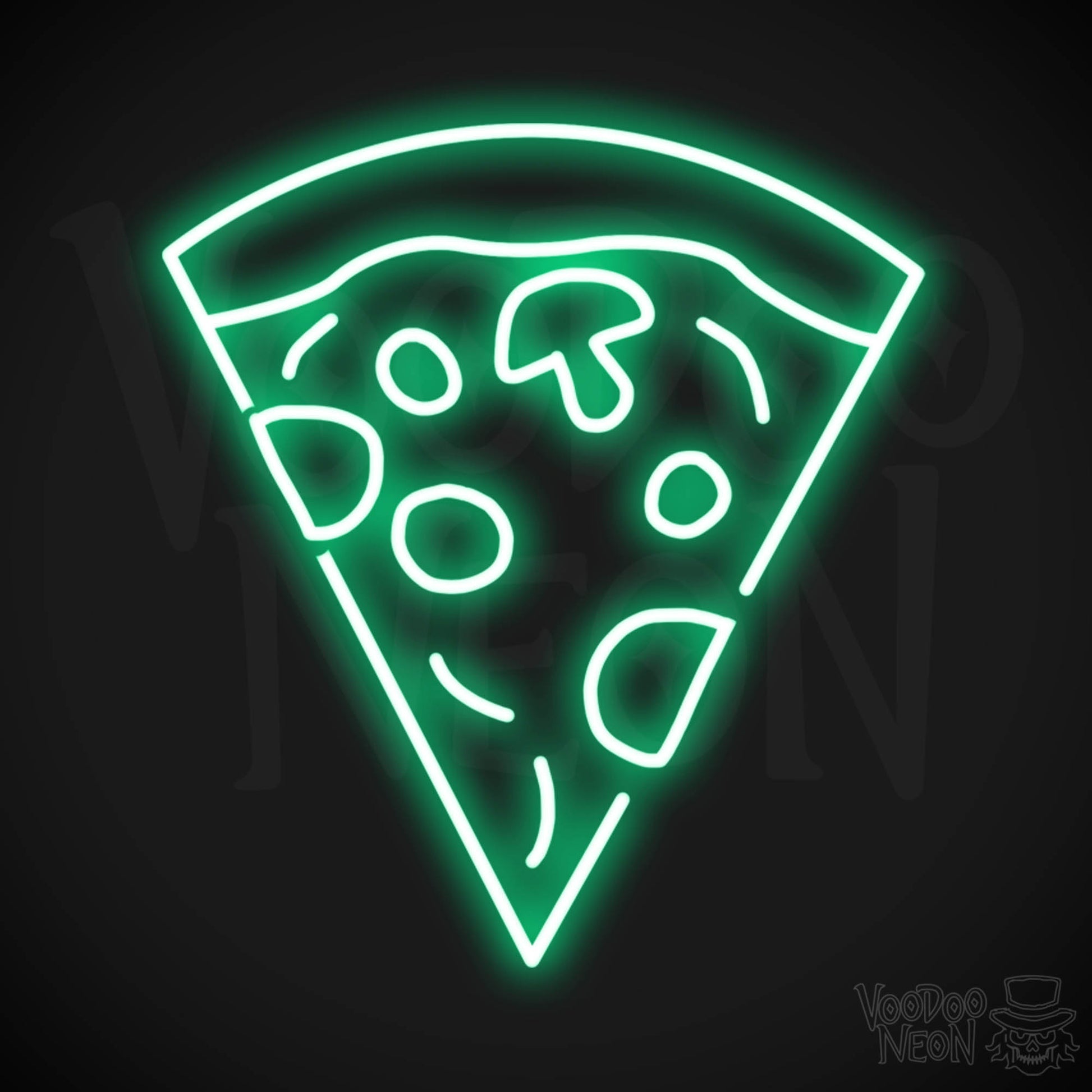 Pizza 4 LED Neon - Green
