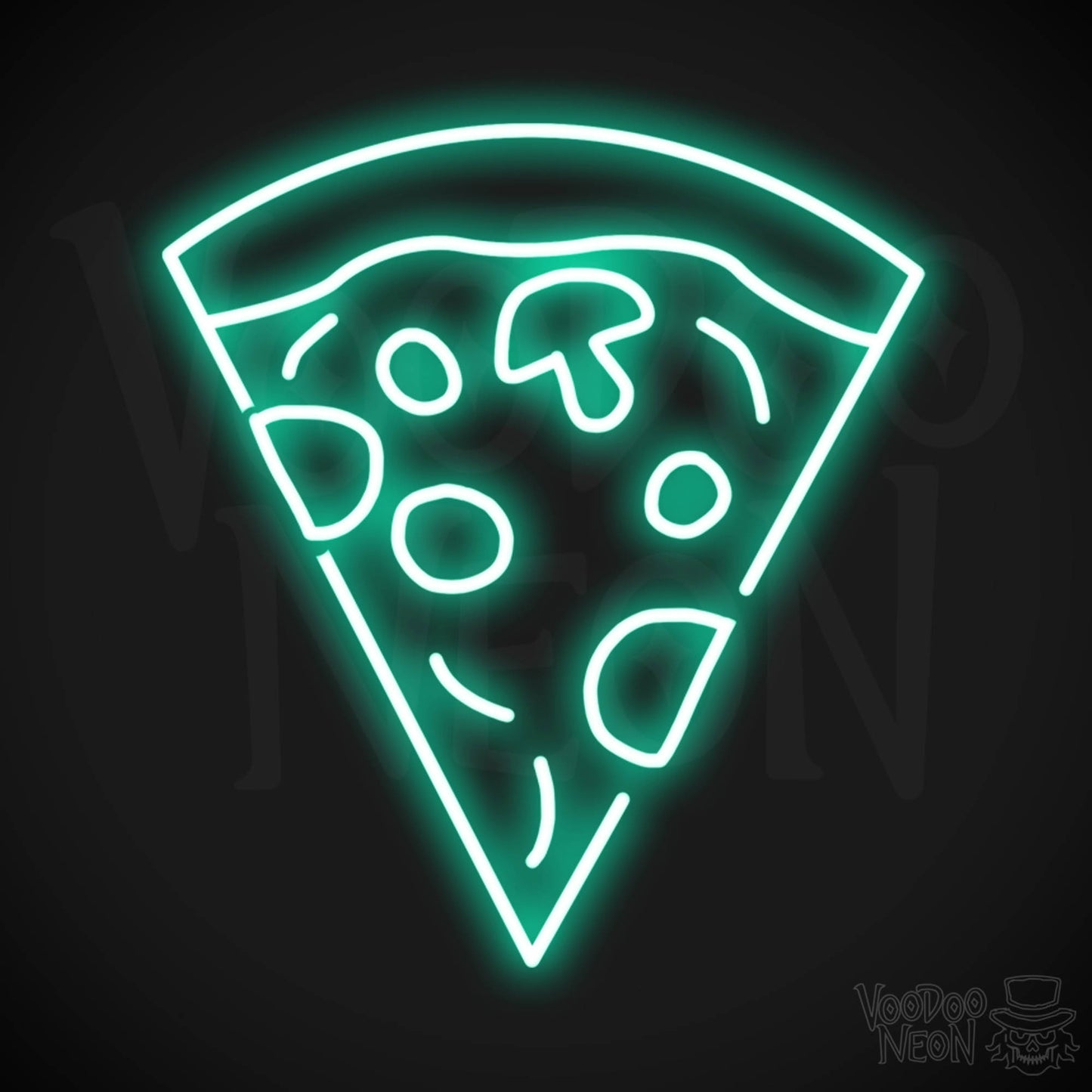 Pizza 4 LED Neon - Light Green