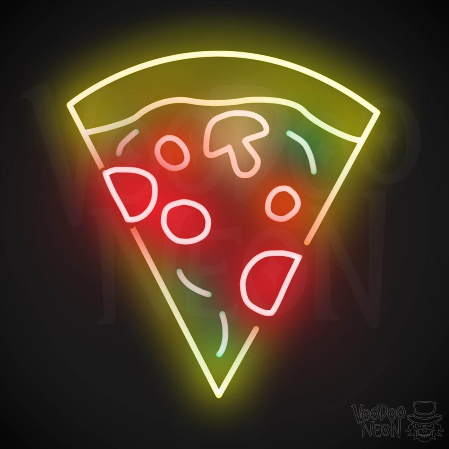 Pizza 4 LED Neon - Multi-Color