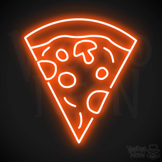 Pizza 4 LED Neon - Orange