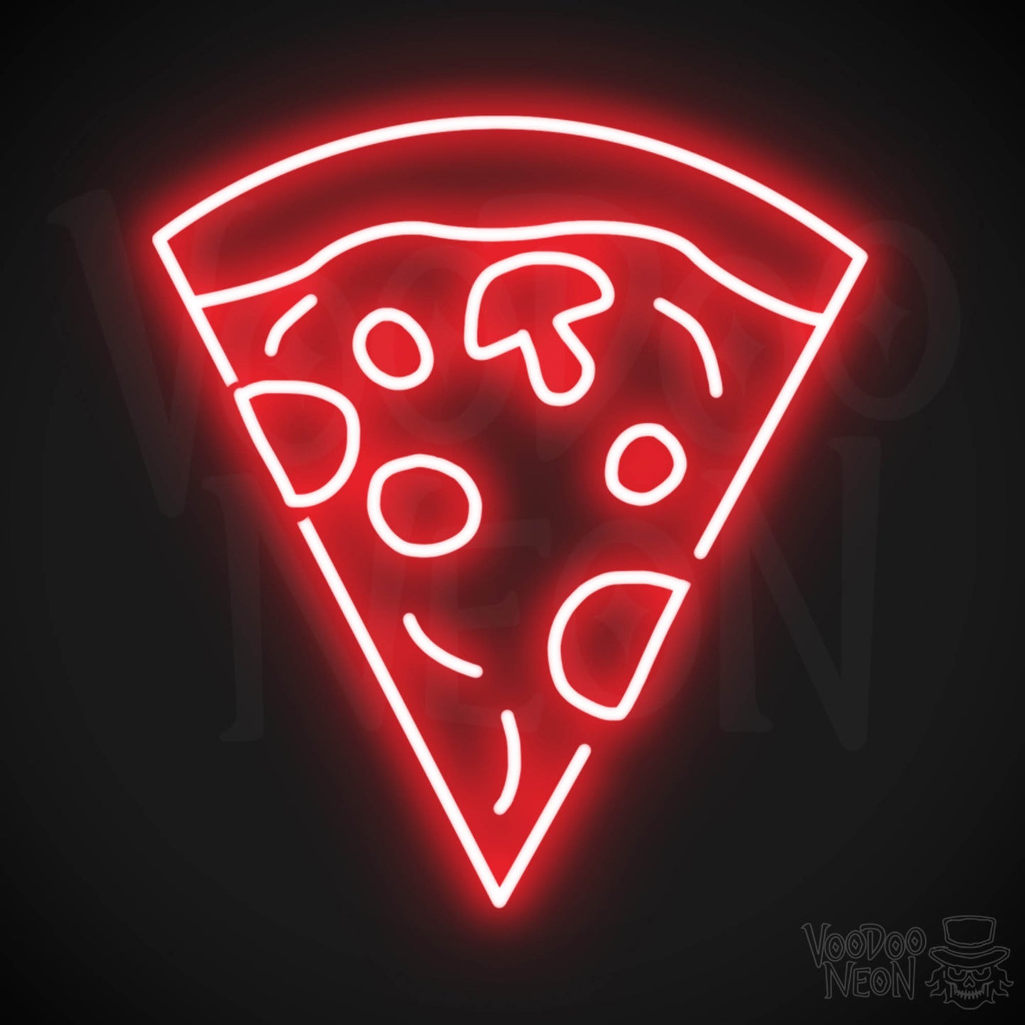 Pizza 4 LED Neon - Red