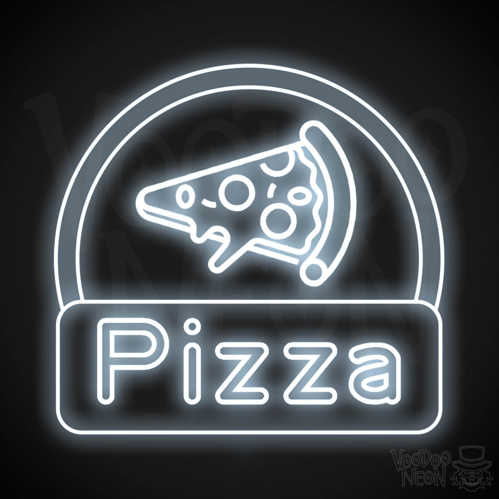 Neon Pizza Sign - Pizza Neon Sign - Pizza LED Sign - Wall Art - Color Cool White