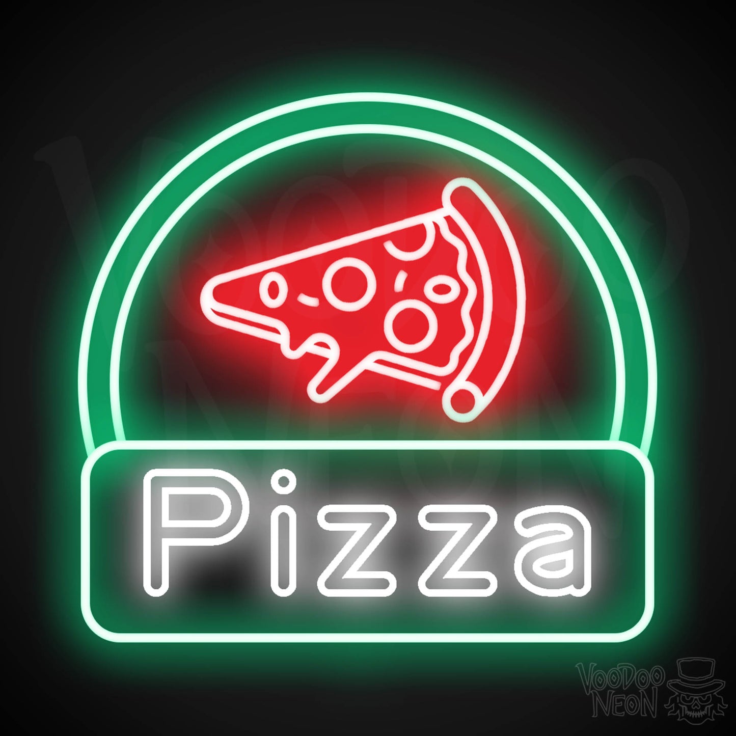 Neon Pizza Sign - Pizza Neon Sign - Pizza LED Sign - Wall Art - Color Multi-Color