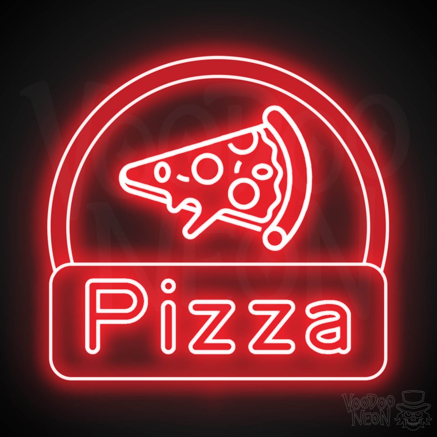Neon Pizza Sign - Pizza Neon Sign - Pizza LED Sign - Wall Art - Color Red