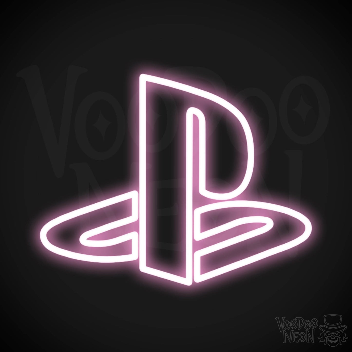 Playstation Neon Sign - Neon Playstation Sign - Color Light Pink