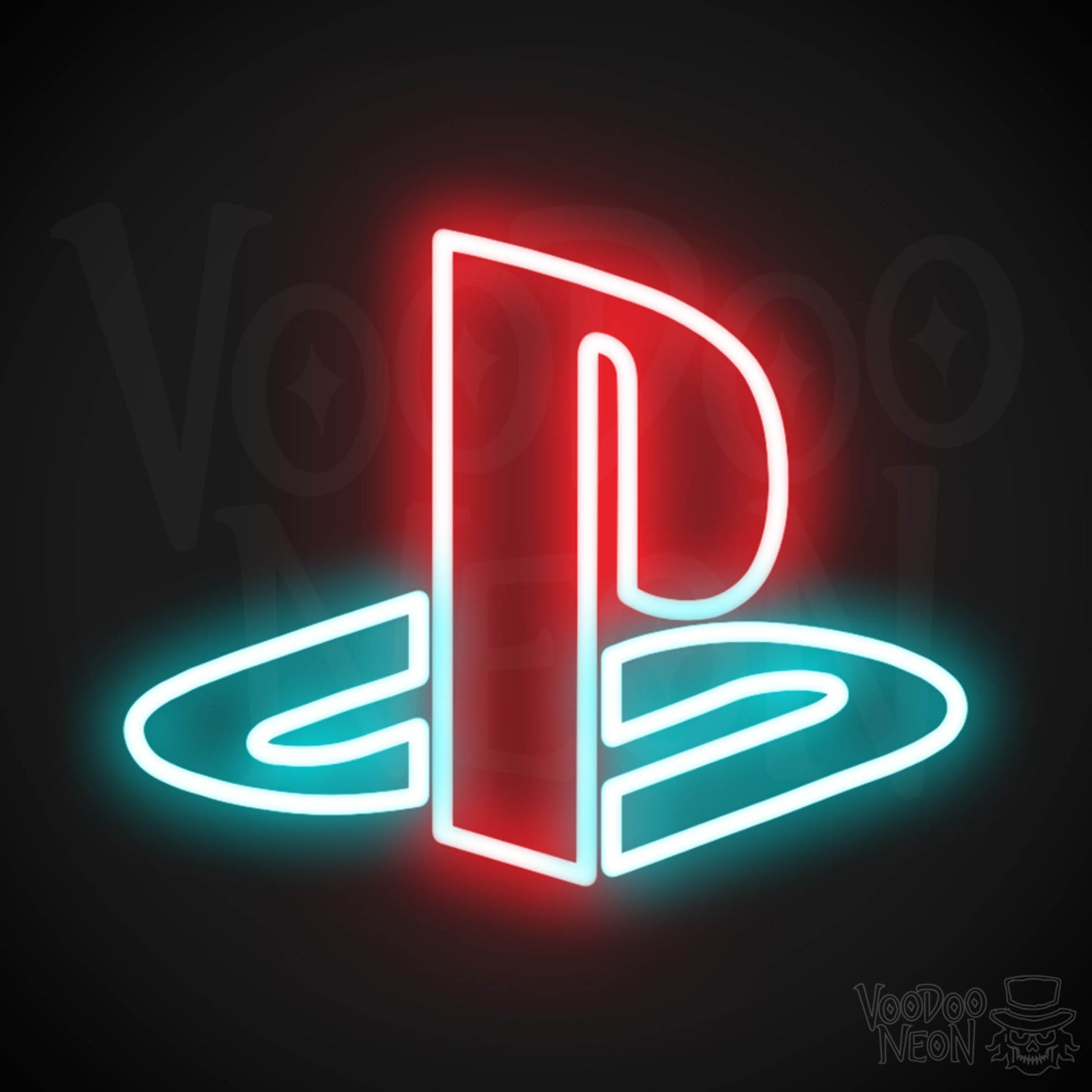Playstation Neon Sign - Neon Playstation Sign - Color Multi-Color