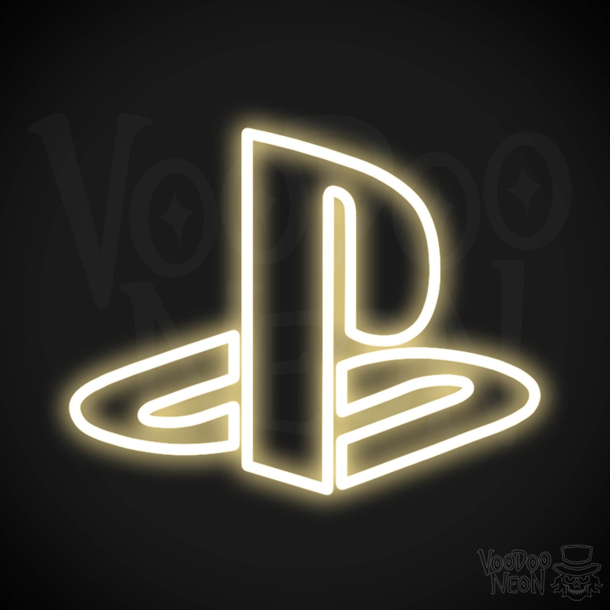 Playstation Neon Sign - Neon Playstation Sign - Color Warm White