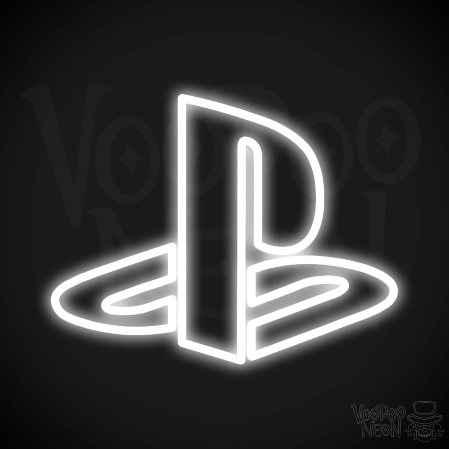 Playstation Neon Sign - Neon Playstation Sign - Color White