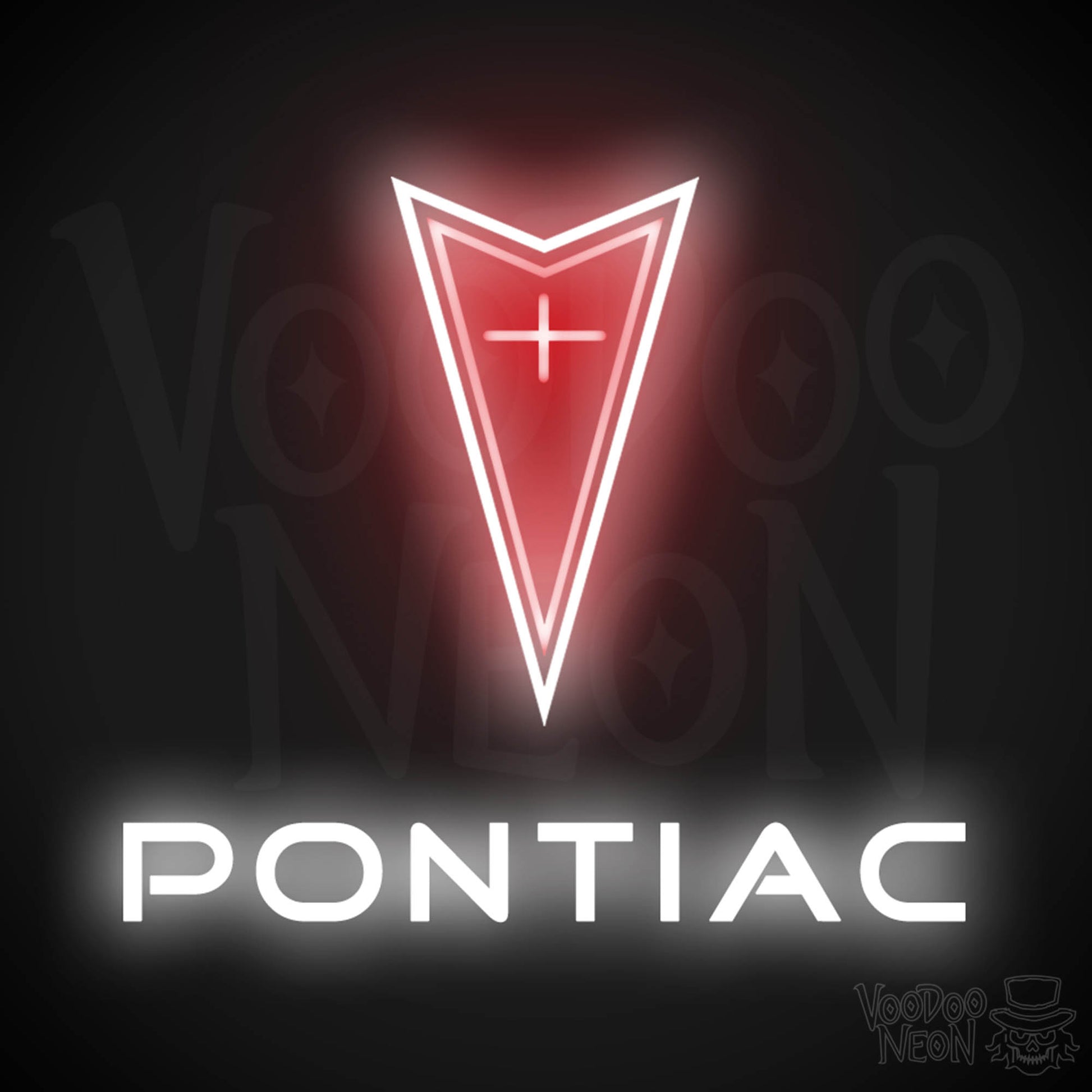 Pontiac Neon Sign - Pontiac Sign - Pontiac Decor - Wall Art - Color Multi-Color