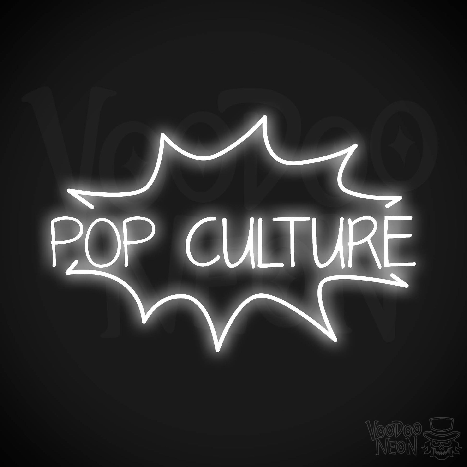 Pop Culture LED Neon - White