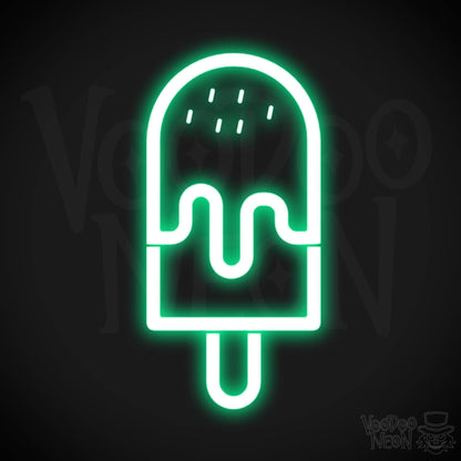 Popsicle Neon Sign - Popsicle Neon Wall Art - Color Green