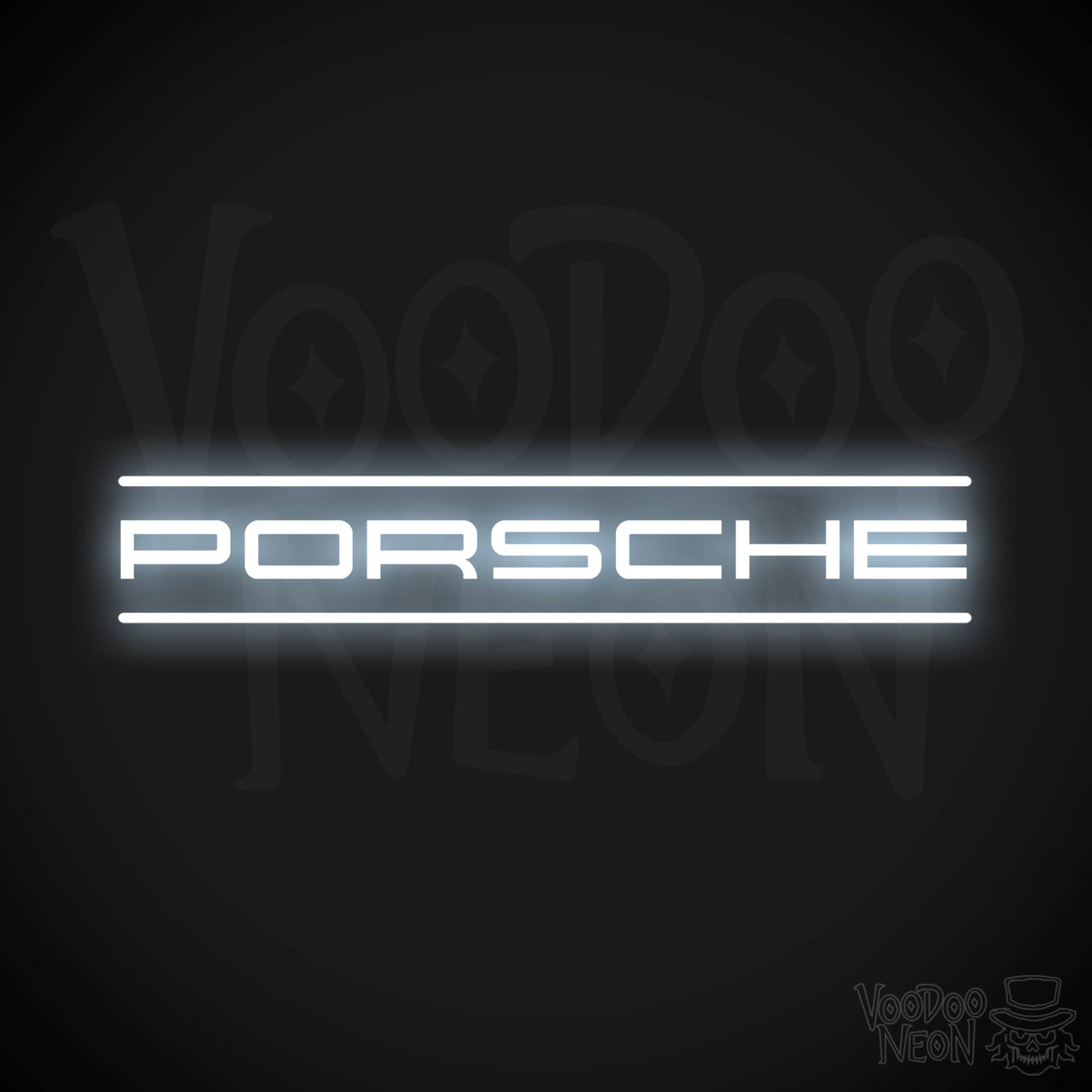 Porsche Neon Sign - Porsche Sign - Porsche Decor - Wall Art - Color Cool White