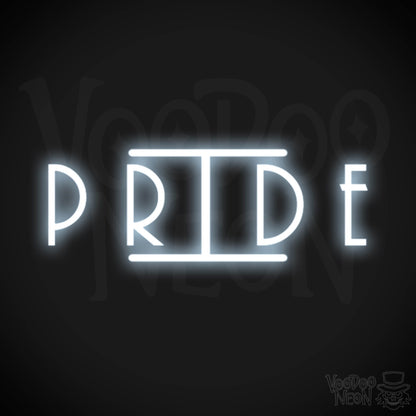 Pride Neon Sign - Neon Pride Sign - Color Cool White