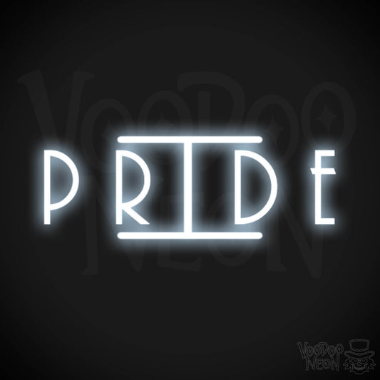 Pride Neon Sign - Neon Pride Sign - Color Cool White