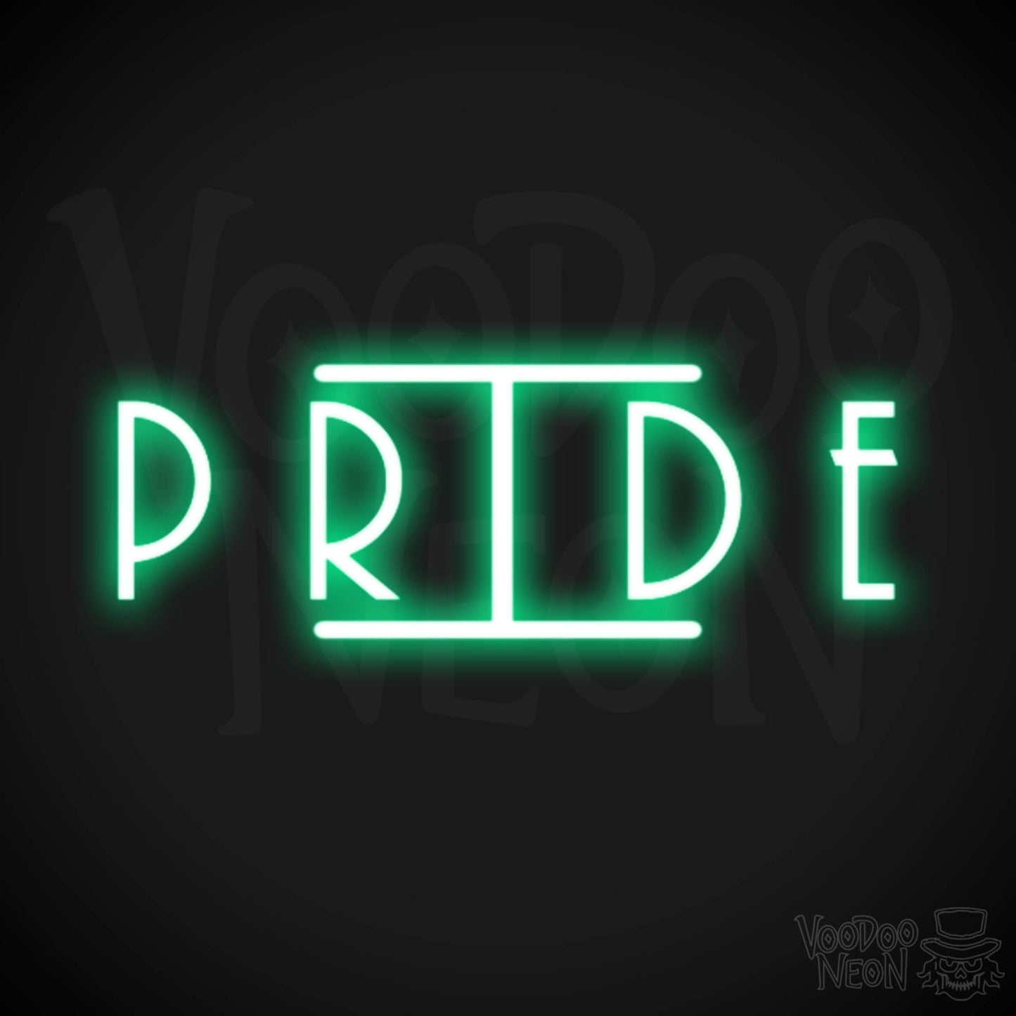 Pride Neon Sign - Neon Pride Sign - Color Green