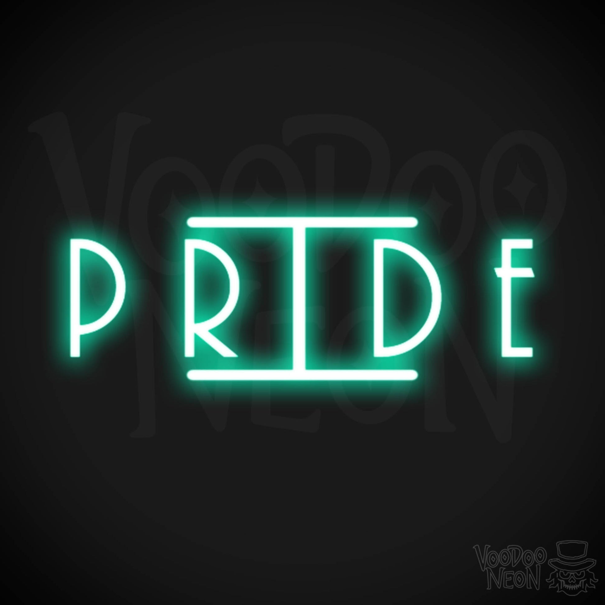 Pride Neon Sign - Neon Pride Sign - Color Light Green