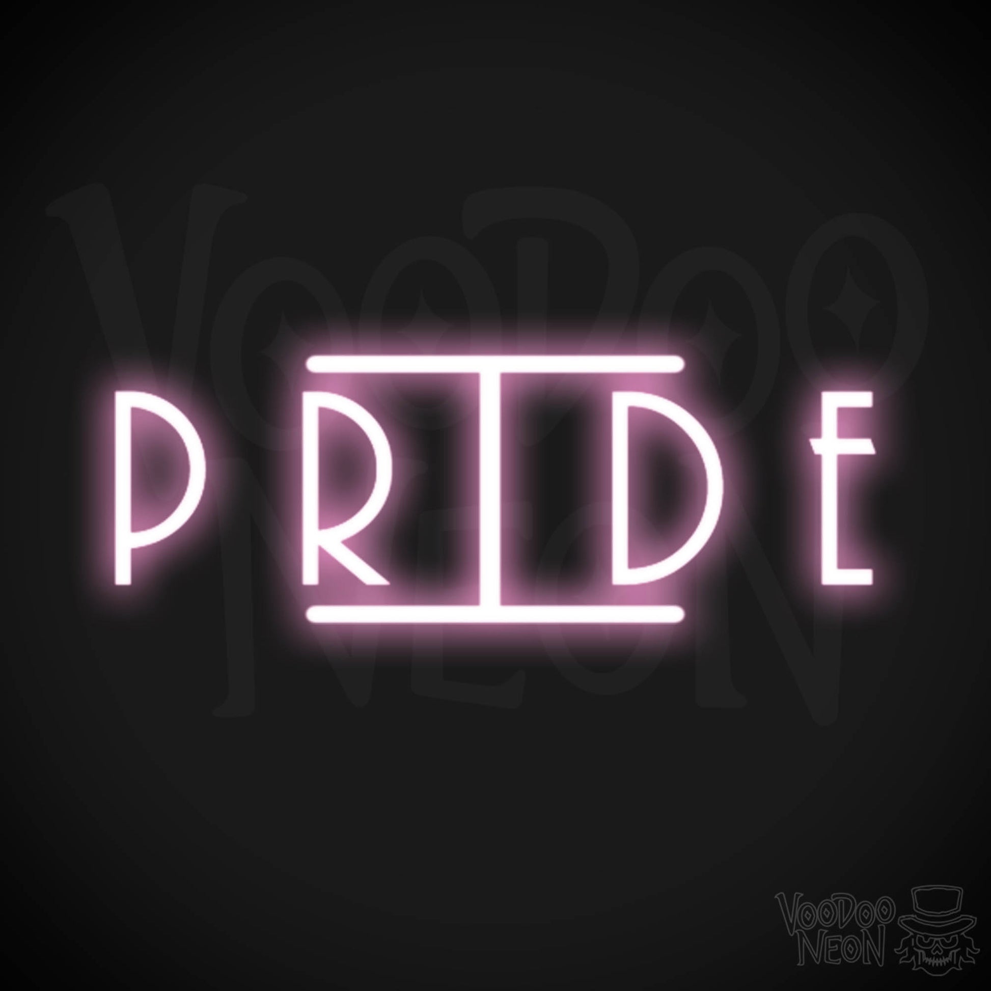 Pride Neon Sign - Neon Pride Sign - Color Light Pink