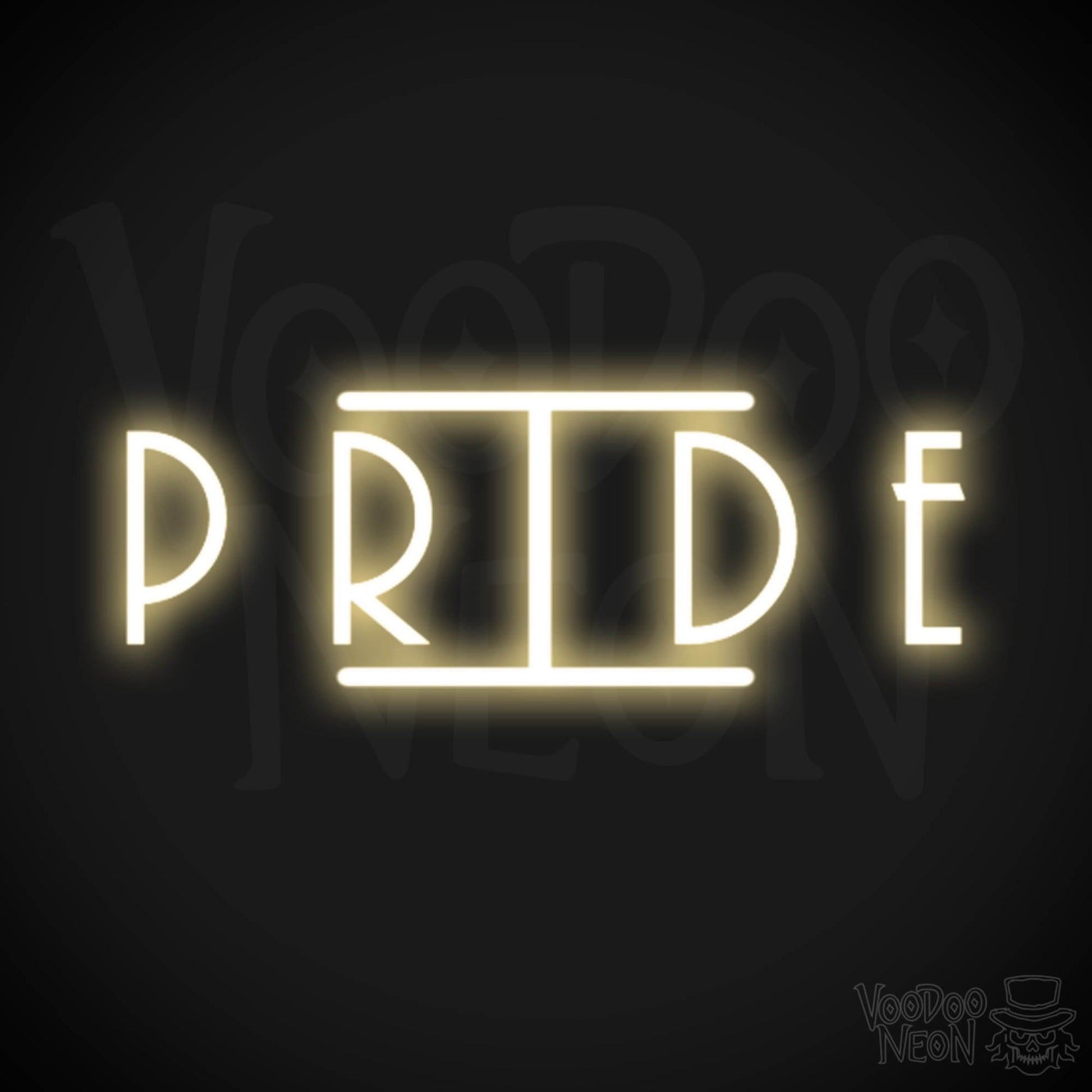 Pride Neon Sign - Neon Pride Sign - Color Warm White