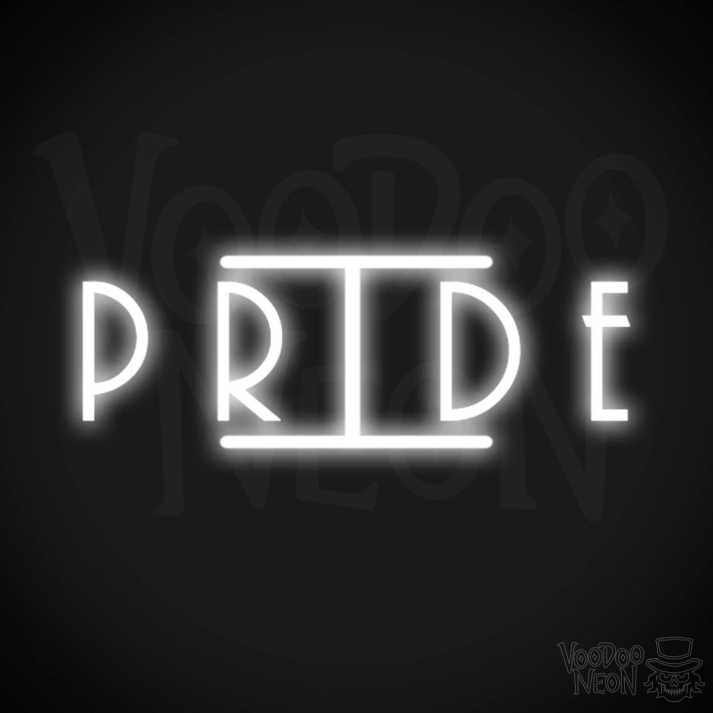 Pride Neon Sign - Neon Pride Sign - Color White