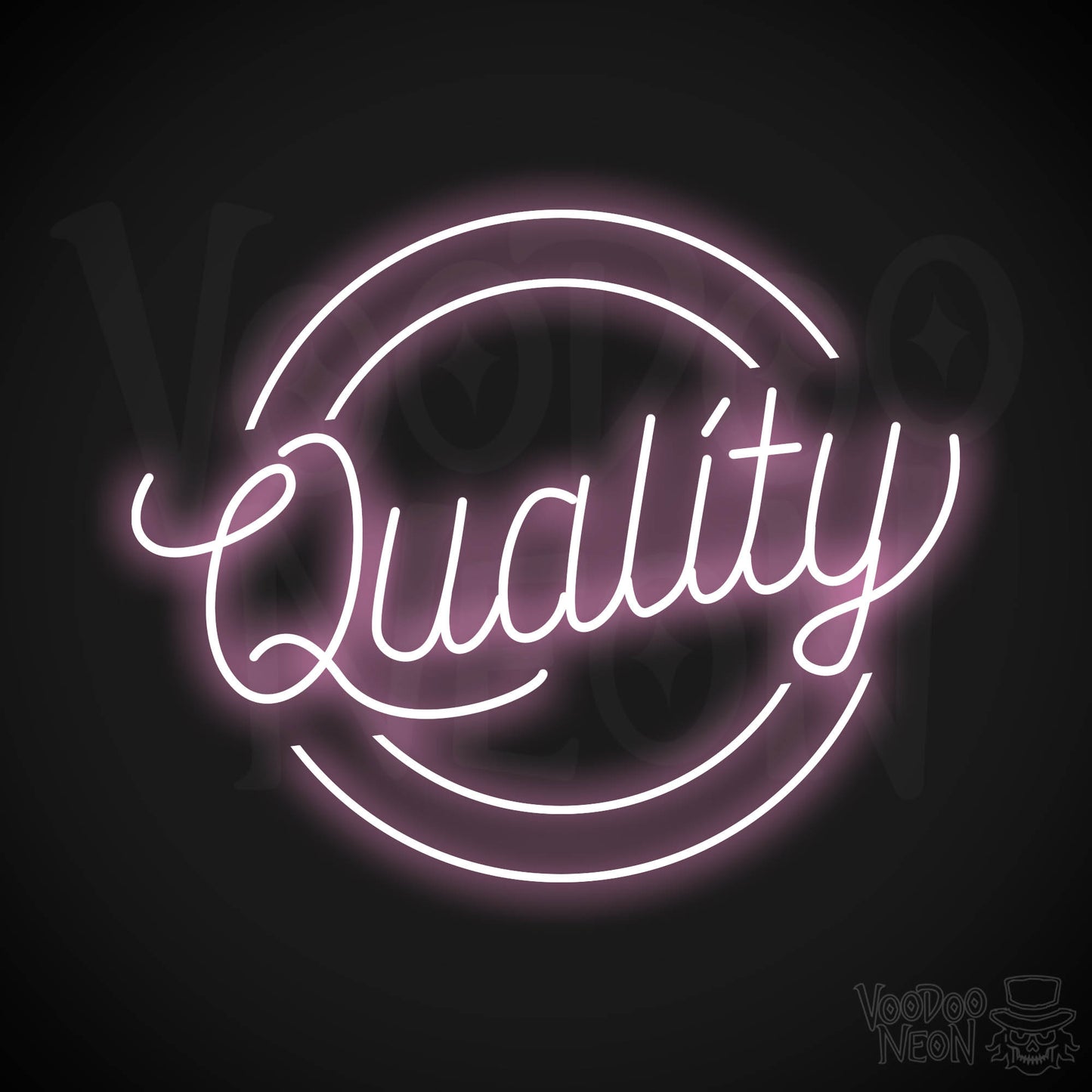 Quality Neon Sign - Light Pink