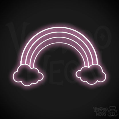 Neon Rainbow Sign - Rainbow Neon Sign - Rainbow LED Wall Art - Color Light Pink