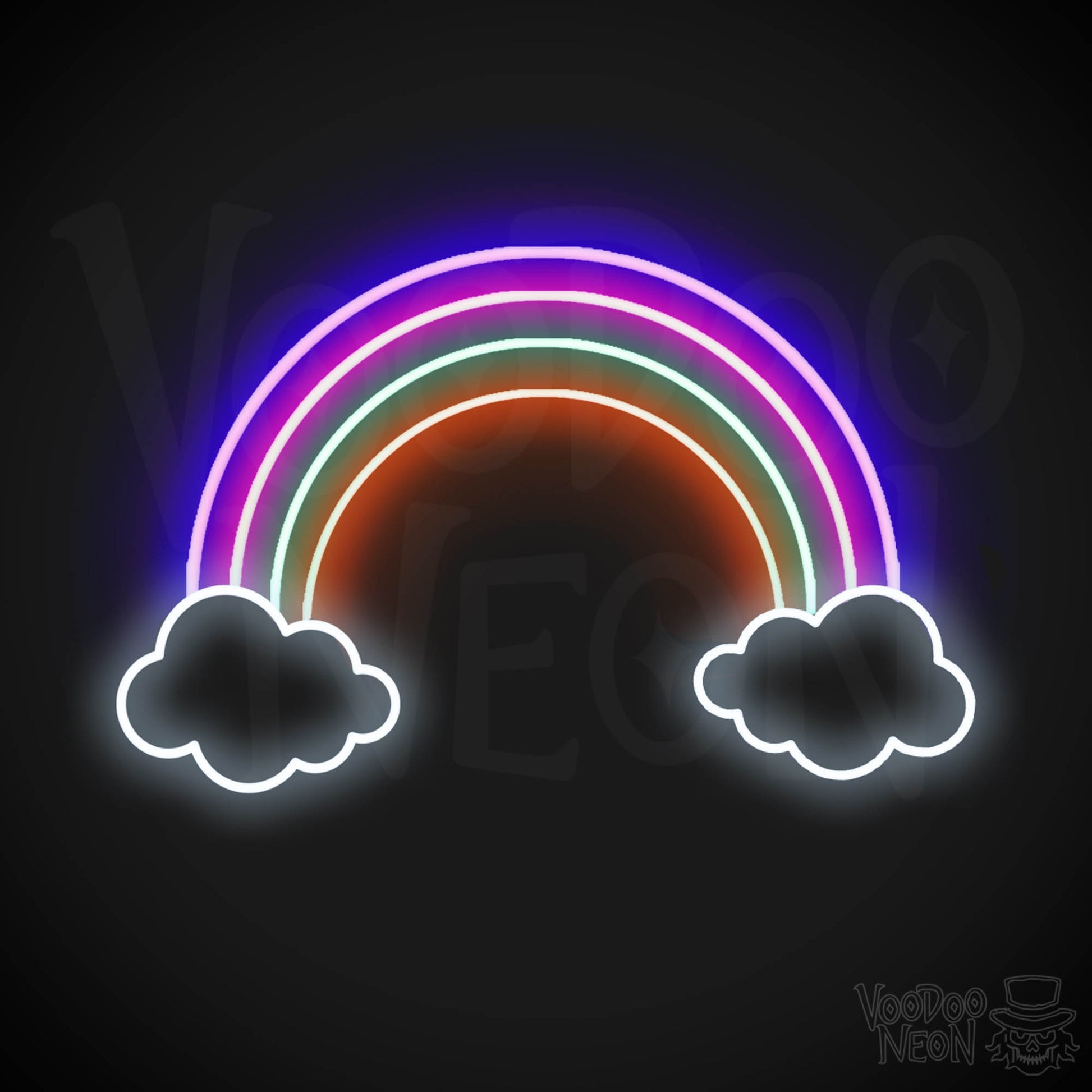 Neon Rainbow Sign - Rainbow Neon Sign - Rainbow LED Wall Art - Color Multi-Color