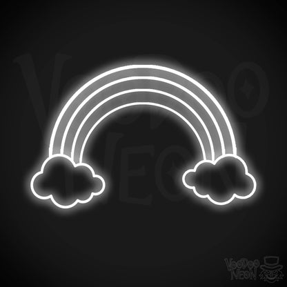 Neon Rainbow Sign - Rainbow Neon Sign - Rainbow LED Wall Art - Color White