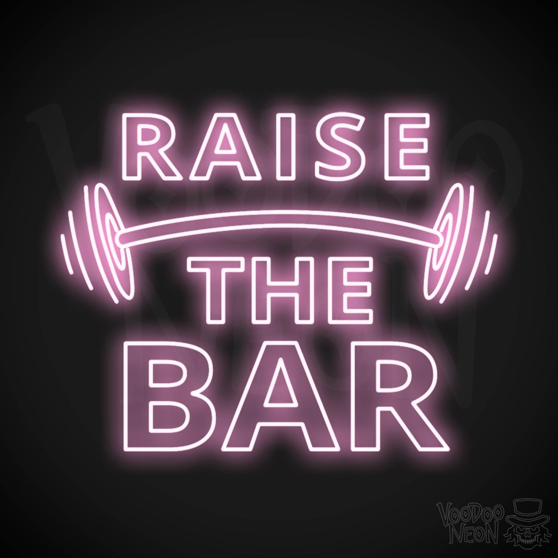 Raise The Bar LED Neon - Light Pink