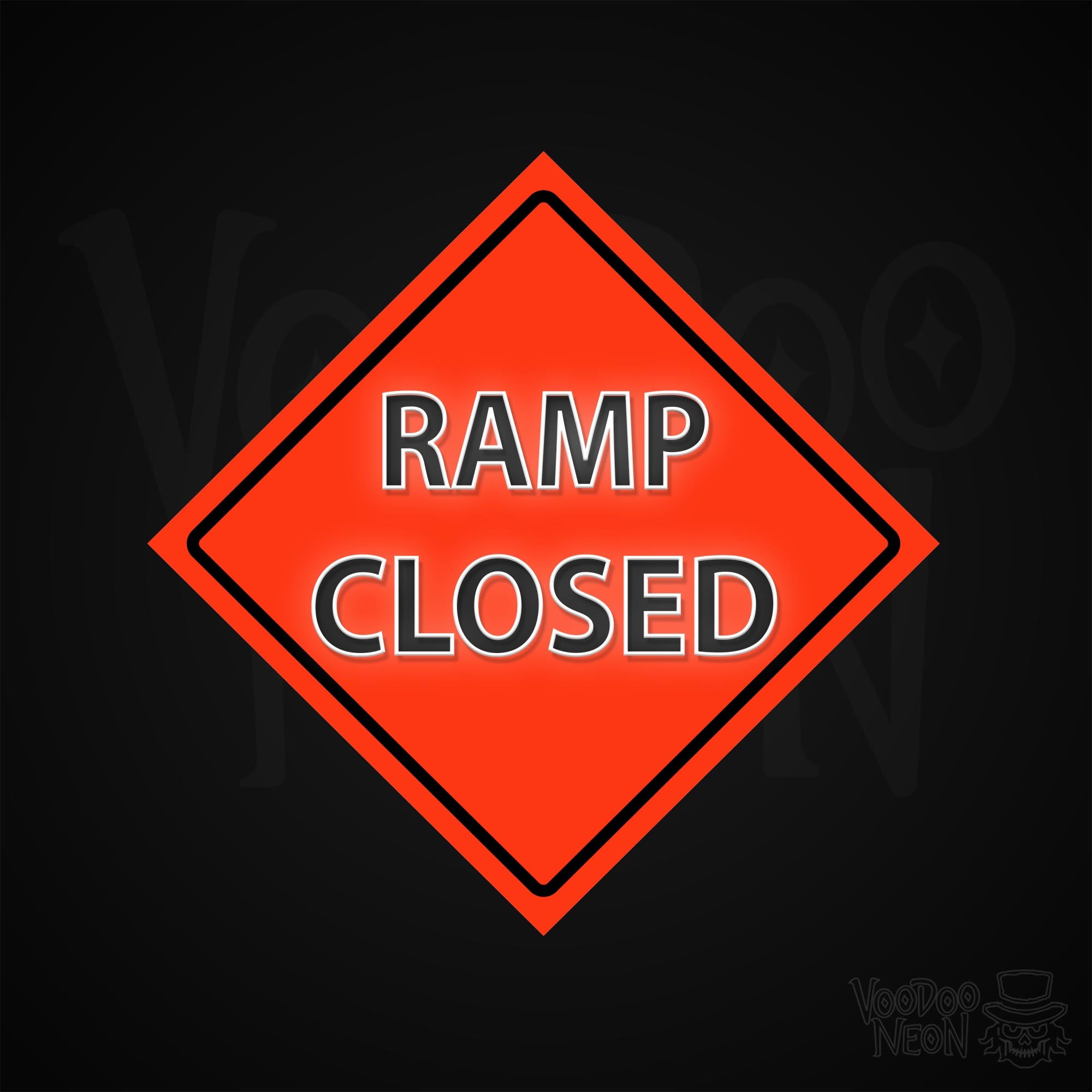 Ramp Closed Neon Sign - Free Shipping - Voodoo Neon