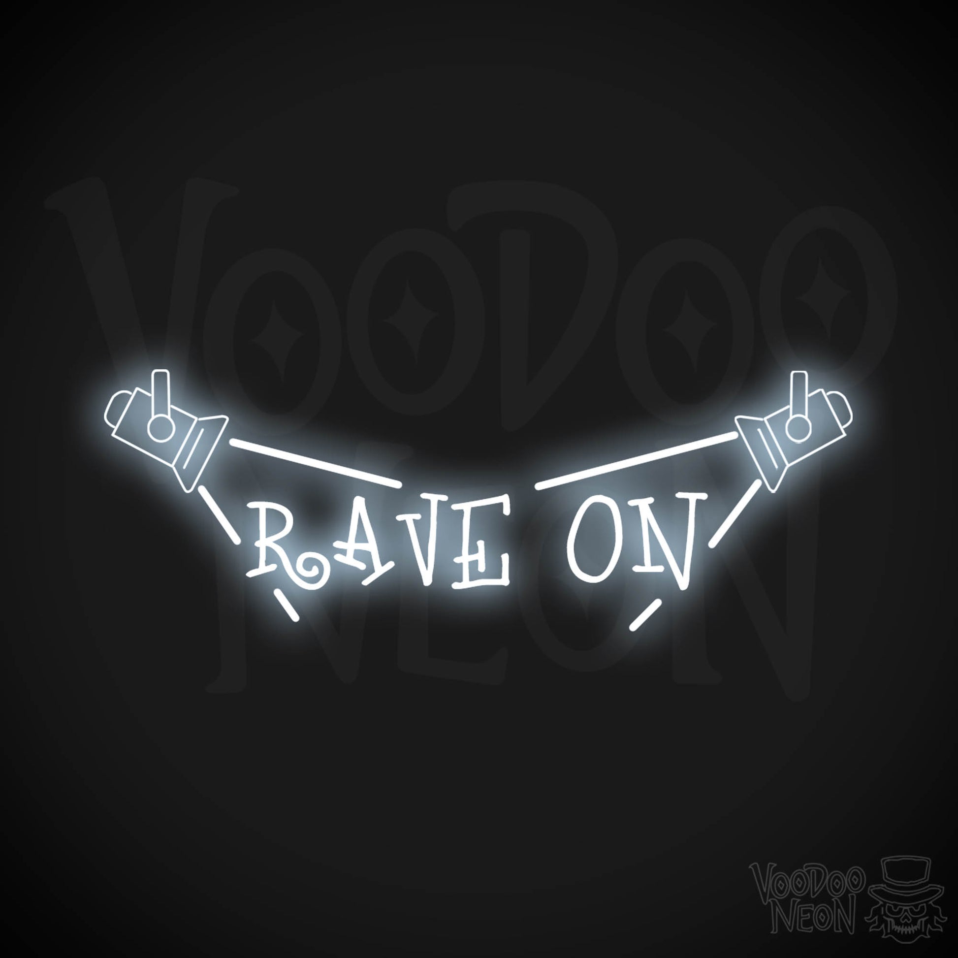Rave On Neon Sign, Neon Rave Sign, LED Wall Art