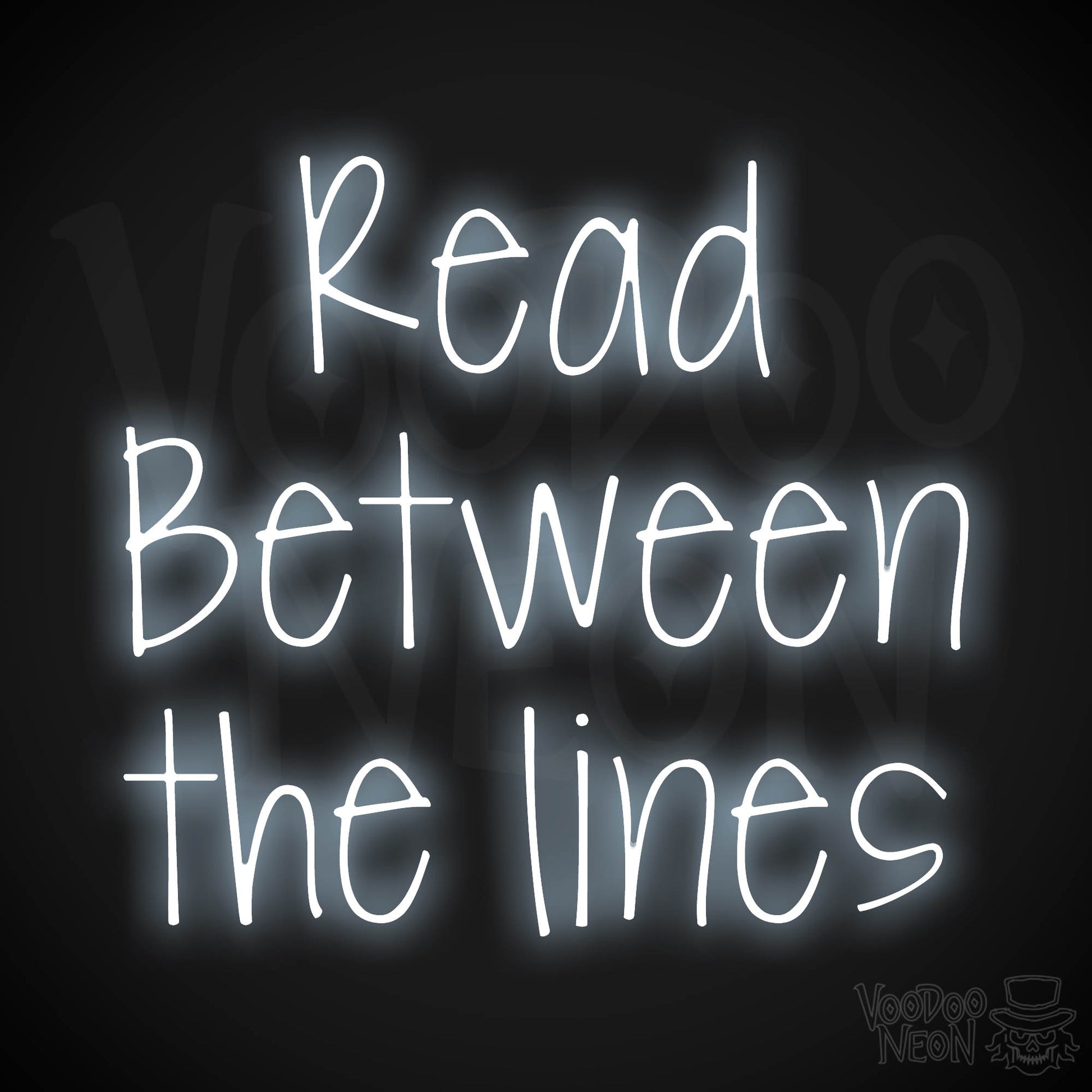 Read Between The Lines LED Neon - Cool White