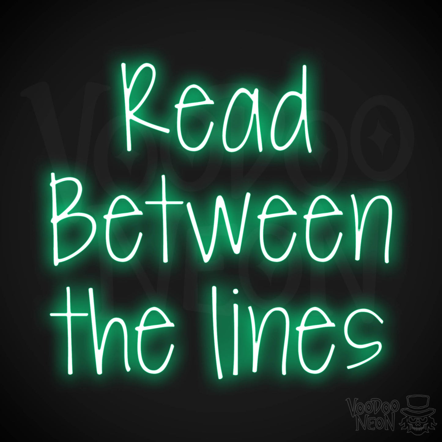 Read Between The Lines LED Neon - Green