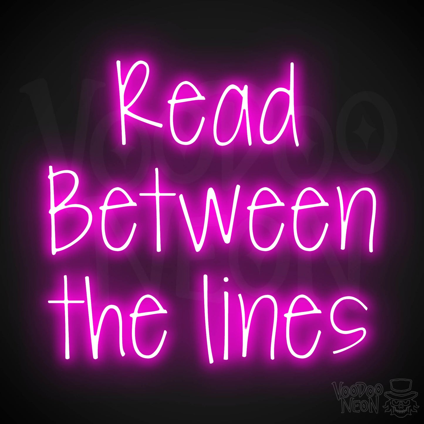 Read Between The Lines LED Neon - Pink
