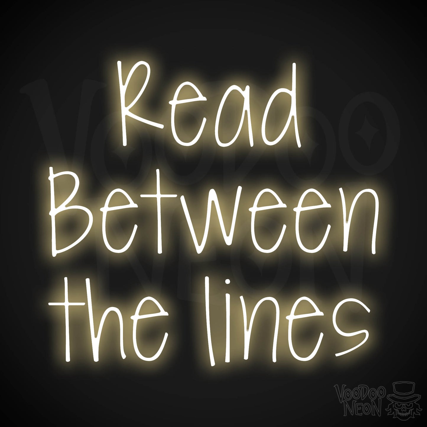 Read Between The Lines LED Neon - Warm White