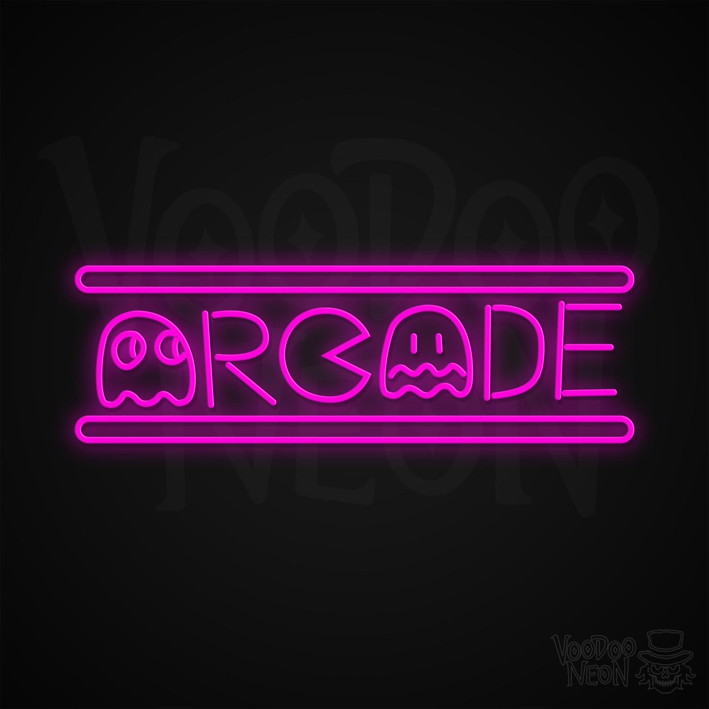 Retro Arcade Neon Sign - Pink