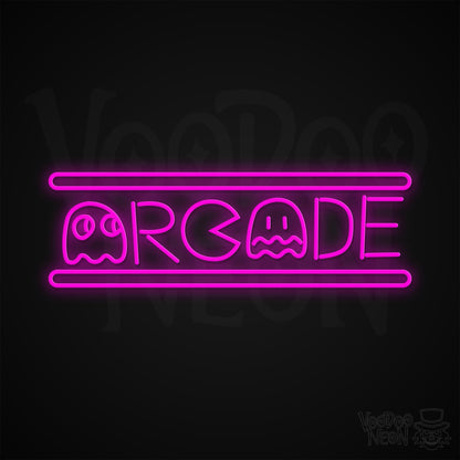 Retro Arcade Neon Sign - Pink