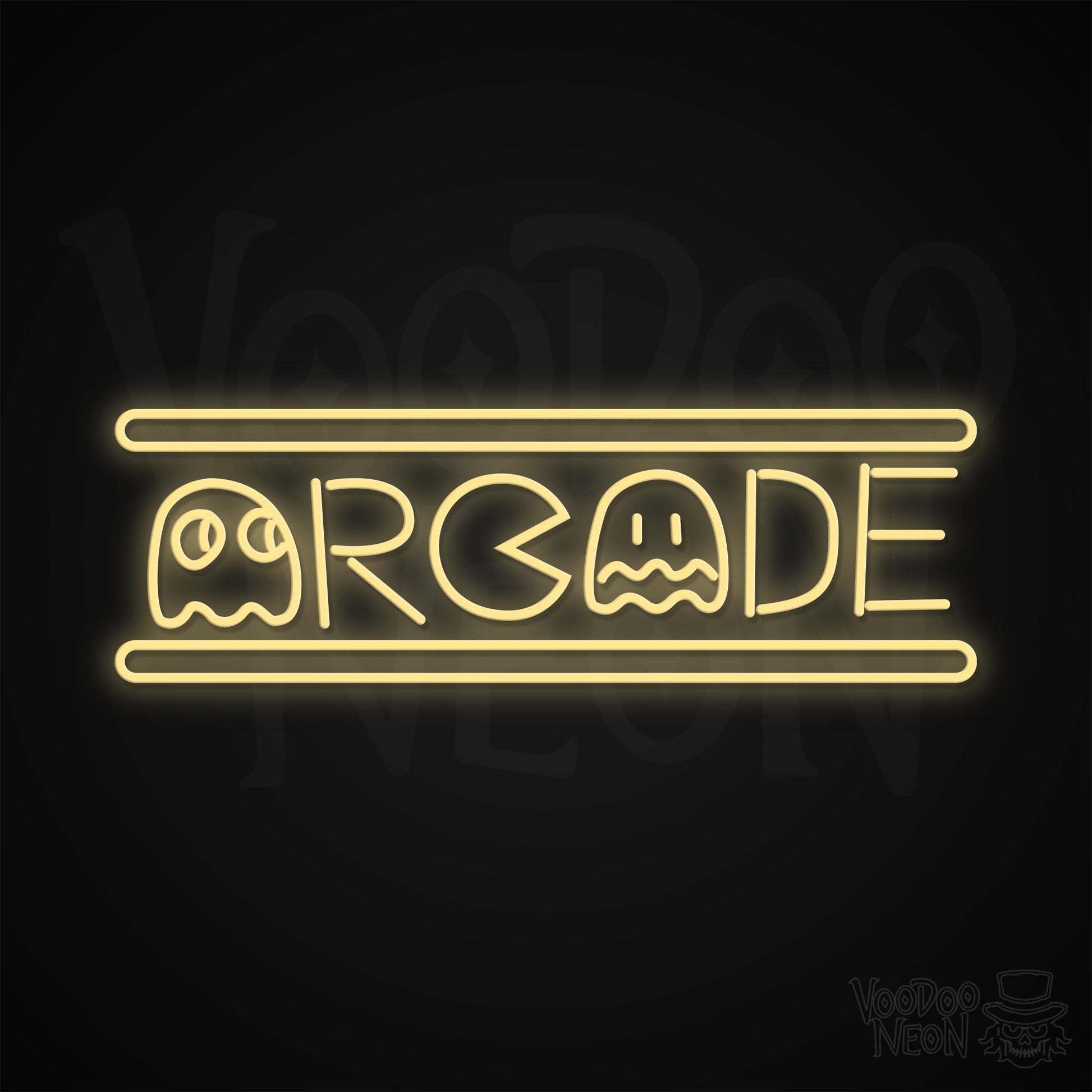 Retro Arcade Neon Sign - Warm White